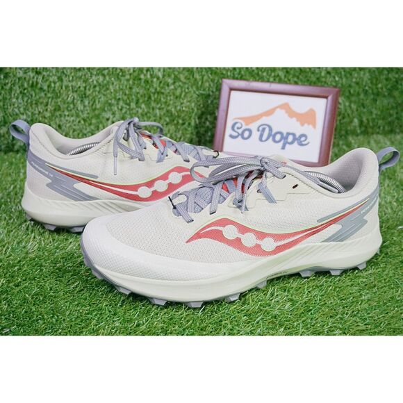 Saucony Peregrine 14 'Stone Cinder' Trail Running Shoe- Men's Size 12.5 - Picture 1 of 7